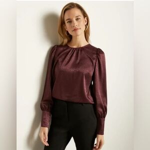 RW&CO. Deep Red Women's Blouse